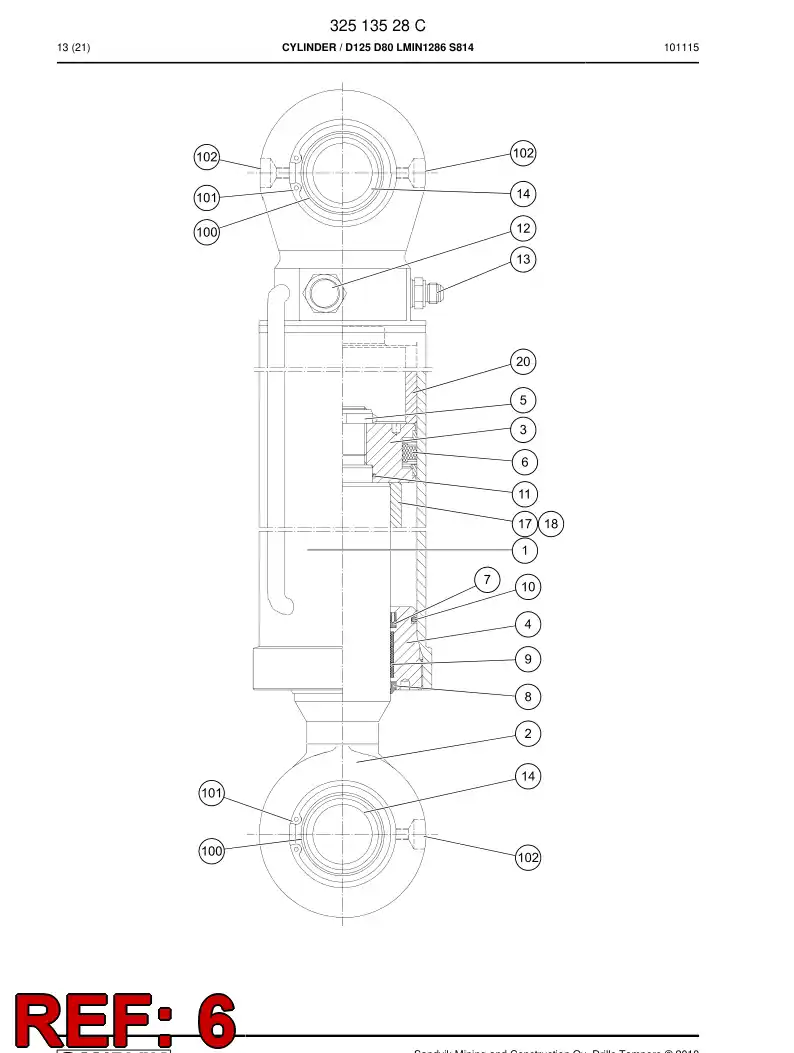 81681939a 816 819 39a SEALNTE DO MBOLO - Sandvik Technical Drawing