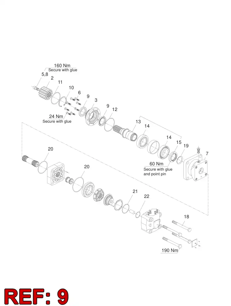 81686039 816 860 39 Shaft seal - Sandvik Technical Drawing