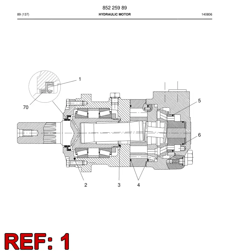 81686039a 816 860 39a Seal, Shaft - Sandvik Technical Drawing