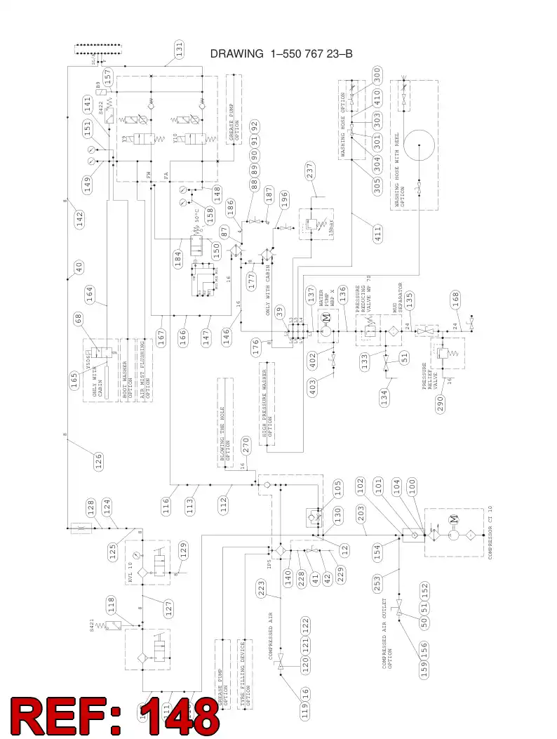 81688879 816 888 79 HYDRAULIC HOSE ASSEMBLY - Sandvik Technical Drawing