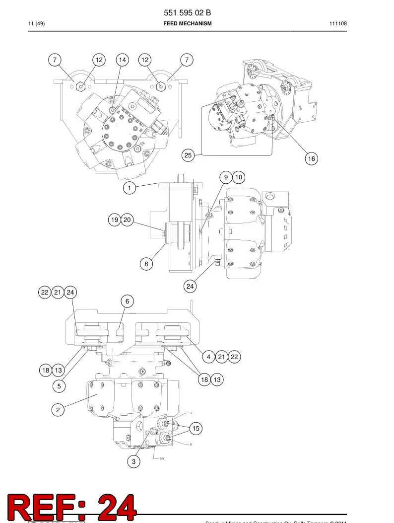 816 903 99a STRAIGHT THREAD ADAPTER - drawing