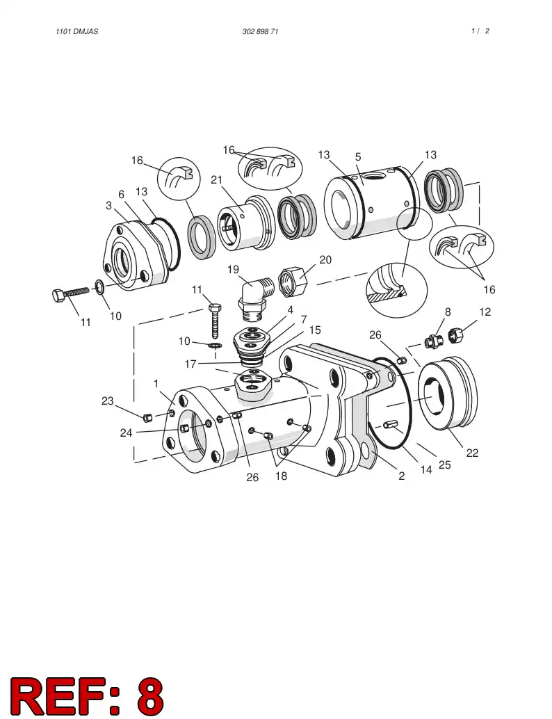 81709469 817 094 69 STRAIGHT THREAD CONNECTOR - Sandvik Technical Drawing