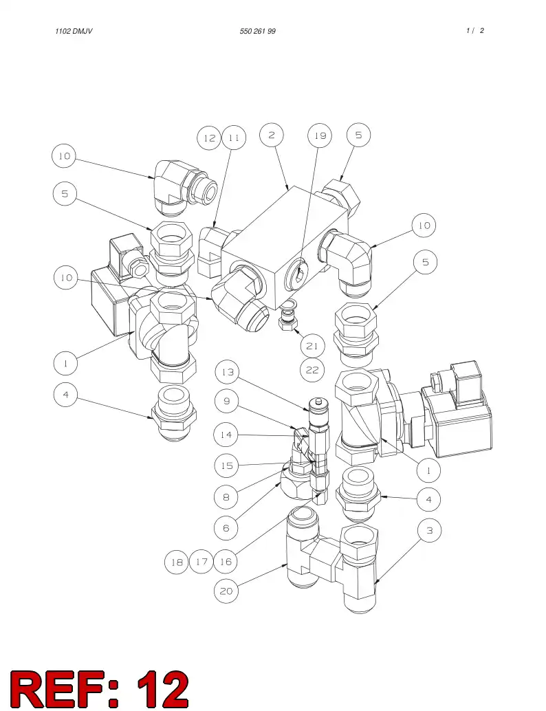 81709749 817 097 49 FITTING CAP - Sandvik Technical Drawing