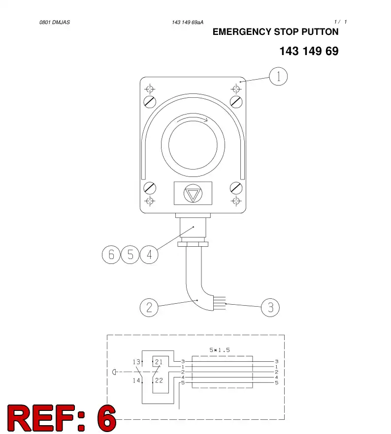 81711419 817 114 19 CONNECTING PIECE - Sandvik Technical Drawing