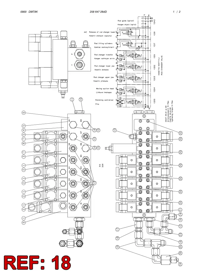 81716469 817 164 69 ADAPTER (HYDRAULIC) - Sandvik Technical Drawing