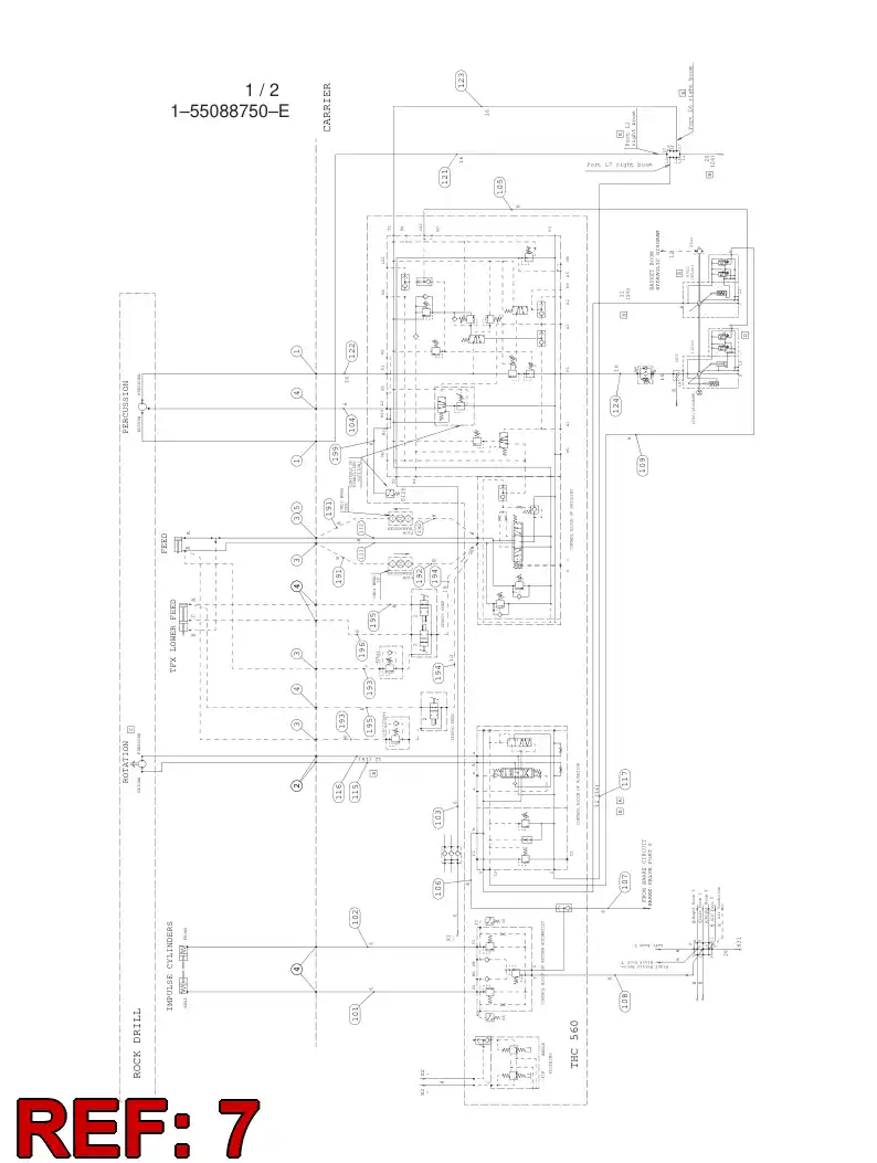 81717759 817 177 59 ADAPTER (HYDRAULIC) - Sandvik Technical Drawing