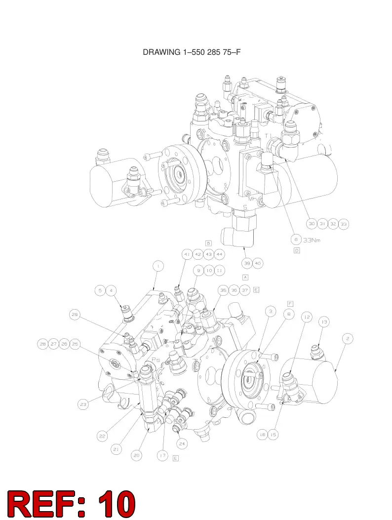 81718899 817 188 99 SPLIT FLANGE FITTING - Sandvik Technical Drawing