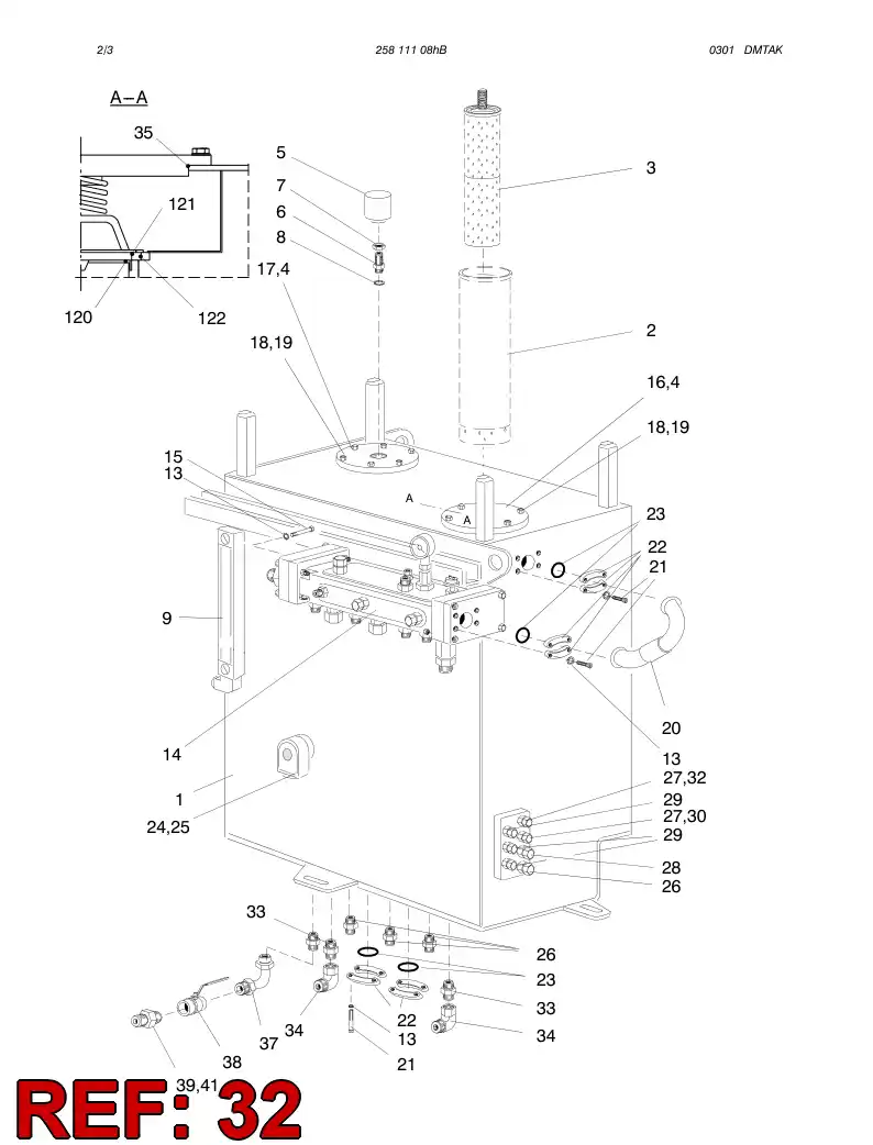 81722609 817 226 09 STRAIGHT THREAD CONNECTOR - Sandvik Technical Drawing