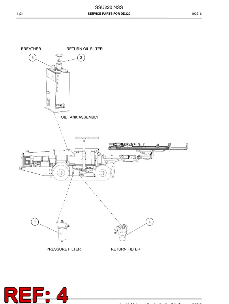 81723059a 817 230 59a Element, Filter - Sandvik Technical Drawing