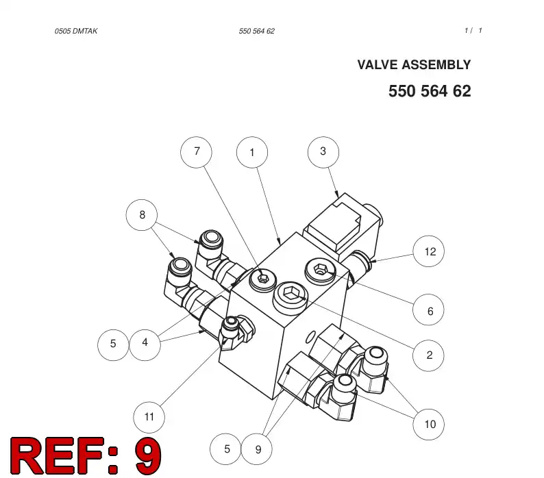 81723749 817 237 49 Connector, Female - Sandvik Technical Drawing