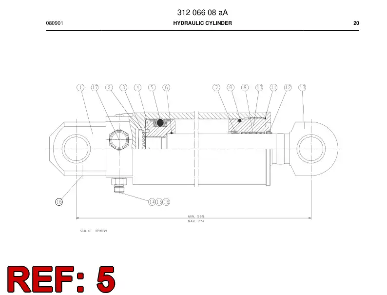 81726929a 817 269 29a Ring, PISTON - Sandvik Technical Drawing