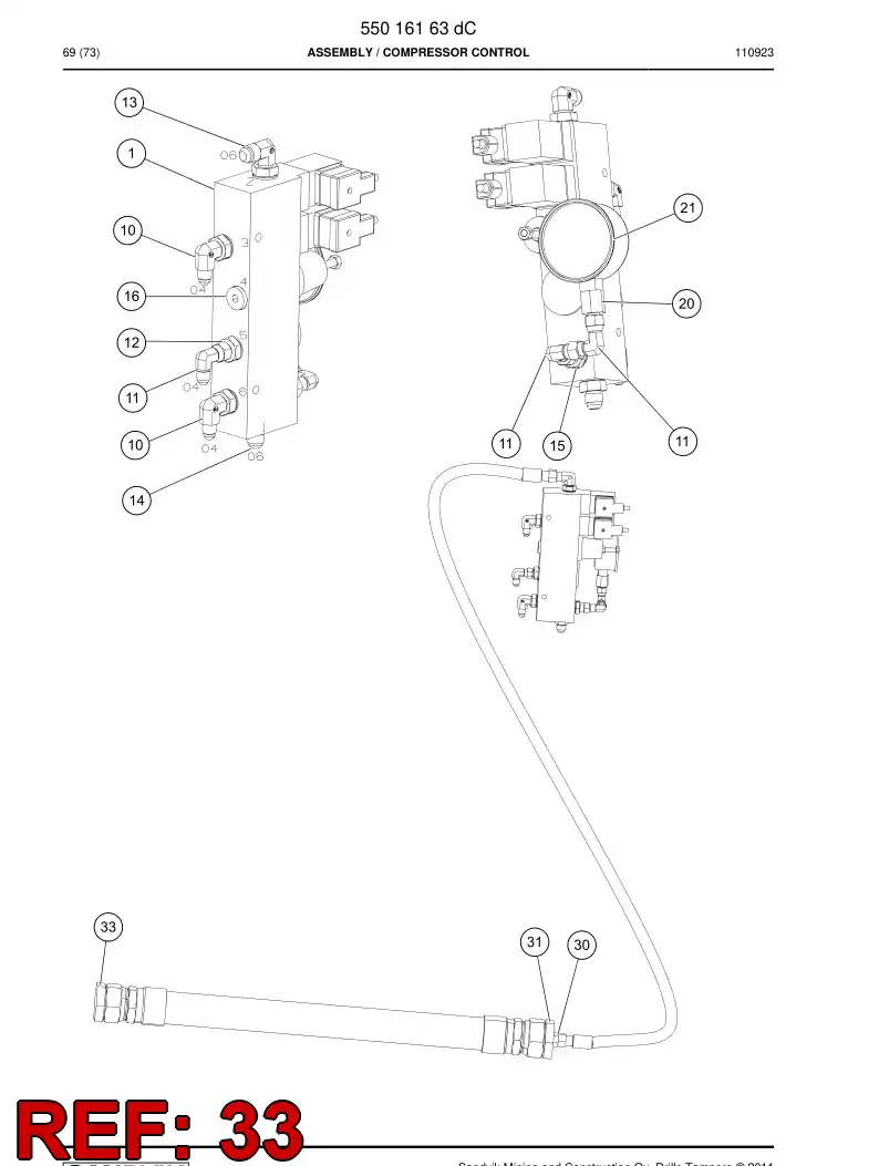 81729139 817 291 39 Plug - Sandvik Technical Drawing