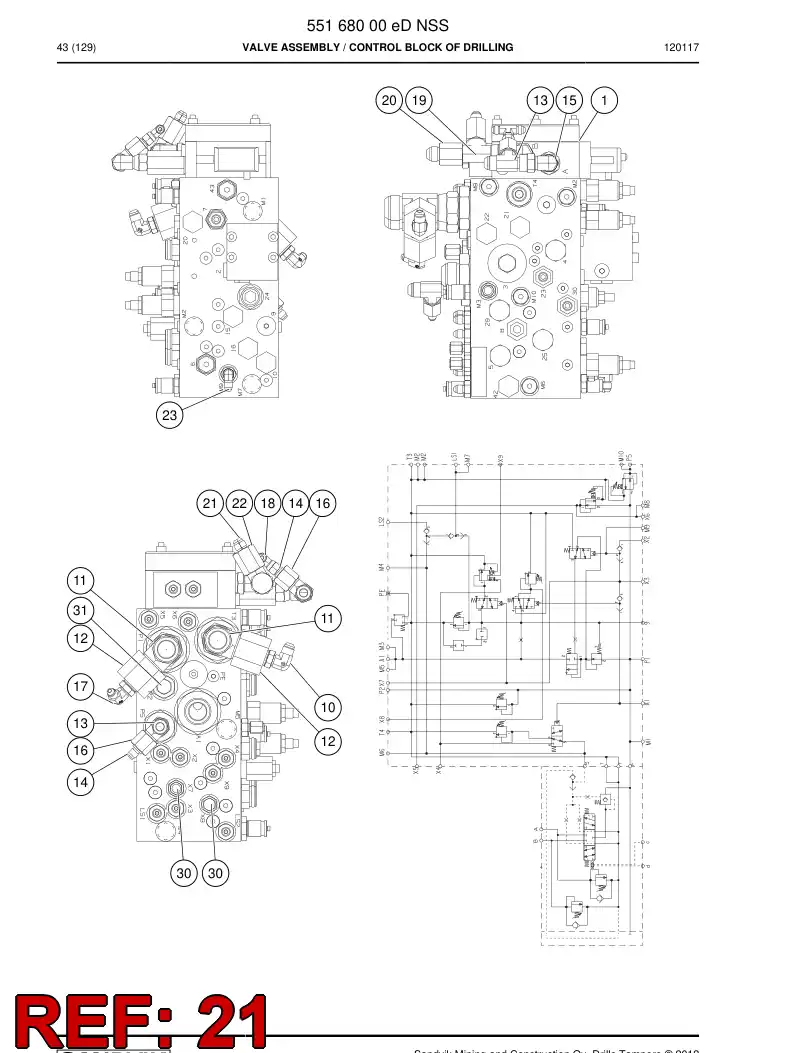 81742949 817 429 49 Reducer, Tube End - Sandvik Technical Drawing