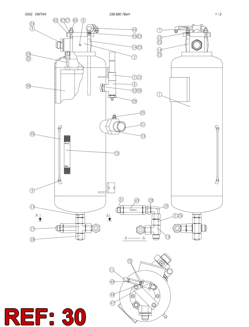 81744689 817 446 89 Pipe, Plastic - Sandvik Technical Drawing