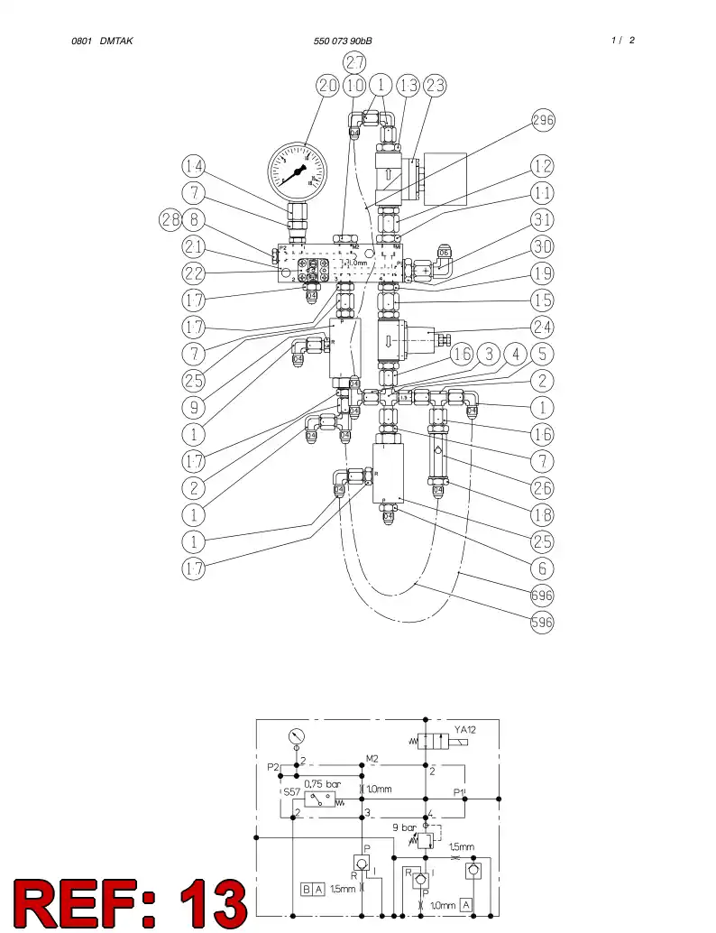 81768269 817 682 69 STRAIGHT THREAD ADAPTER - Sandvik Technical Drawing