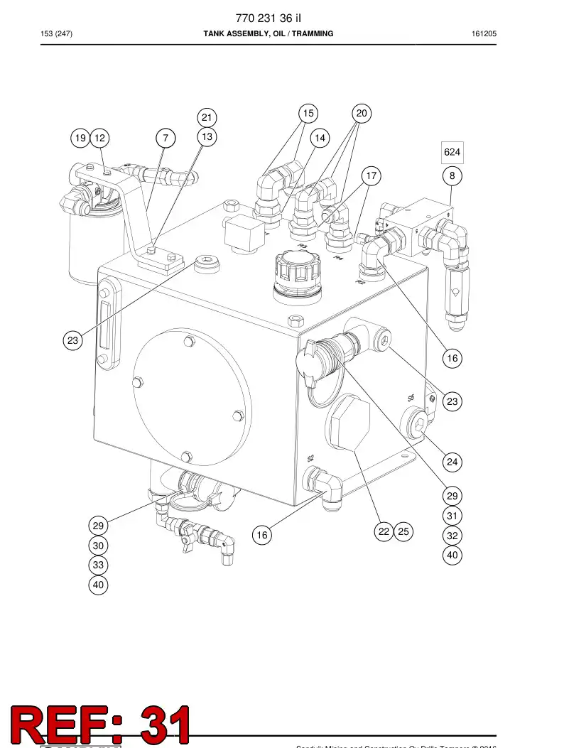 81773409a 817 734 09a Fitting, Quick Connect - Sandvik Technical Drawing