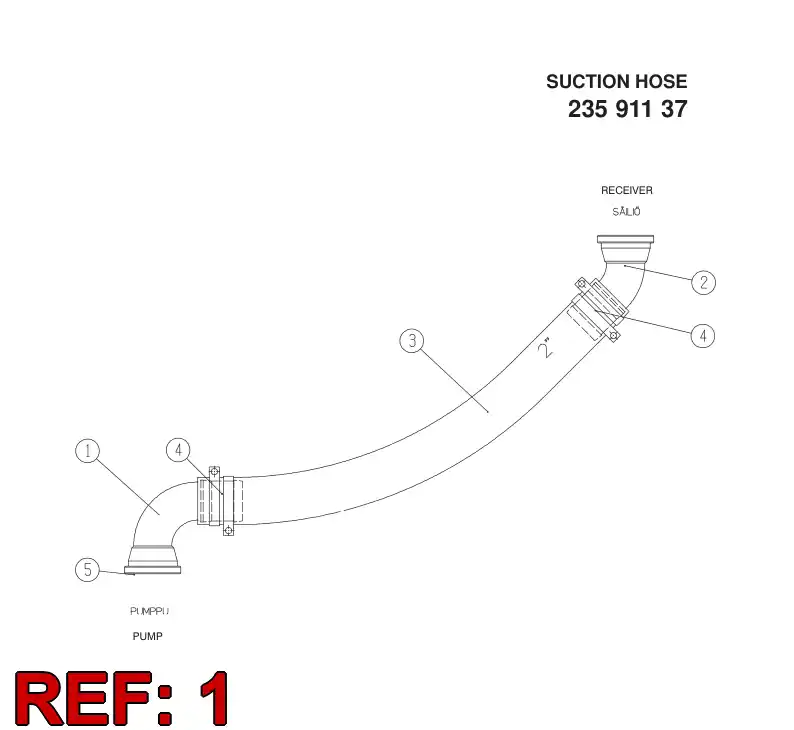 81773939 817 739 39 FLANGE FITTING - Sandvik Technical Drawing