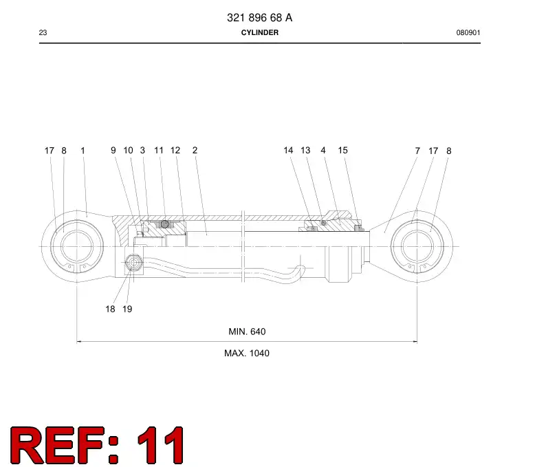 81774259b 817 742 59b SEAL DO PISTON - Sandvik Technical Drawing