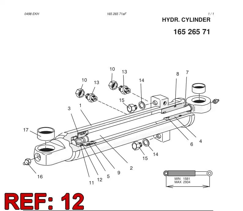 81774389 817 743 89 Washer, Lock - Sandvik Technical Drawing