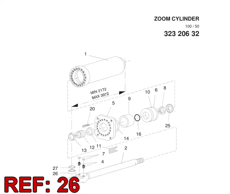 81775009 817 750 09 Plain bearing - Sandvik Technical Drawing