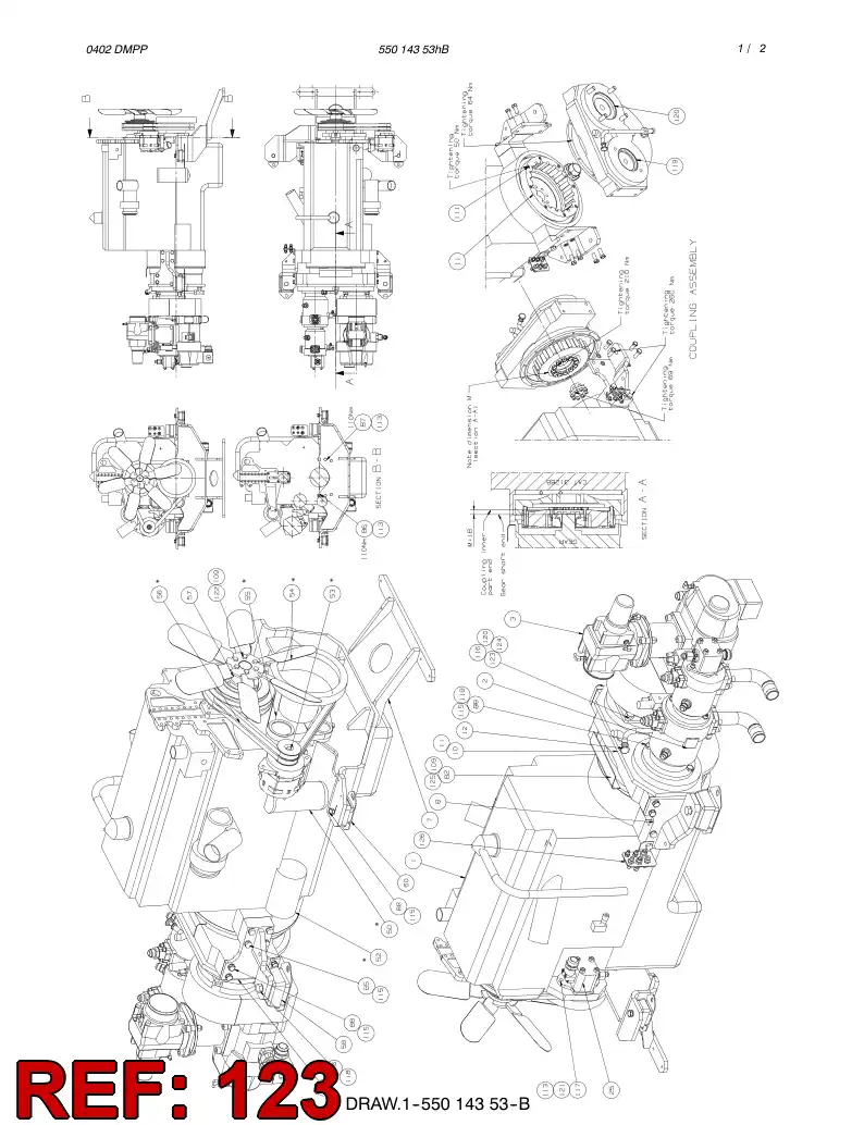 81780789 817 807 89 Nut, Lock - Sandvik Technical Drawing
