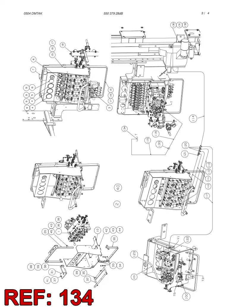 81782419 817 824 19 SWIVEL NUT RUN TEE - Sandvik Technical Drawing