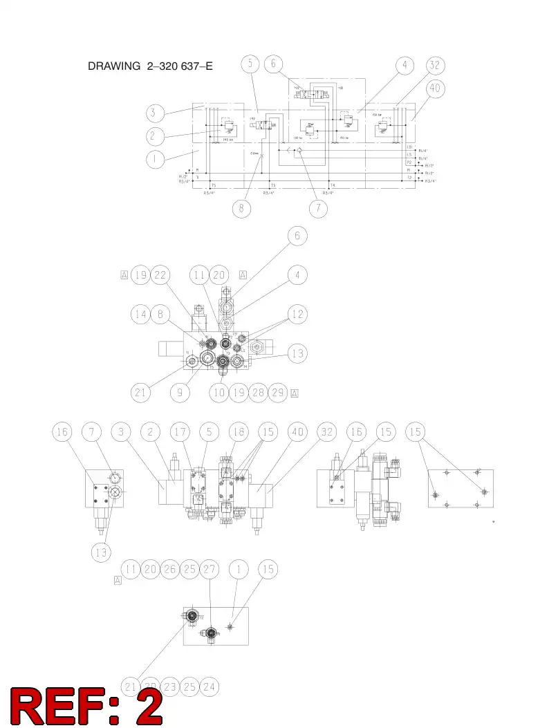 81790149 817 901 49 VLVULA, ALVIO DE PRESSO - Sandvik Technical Drawing