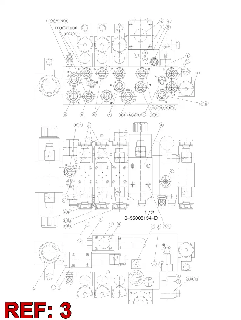 81796769 817 967 69 Valve, Pressure Reducing - Sandvik Technical Drawing