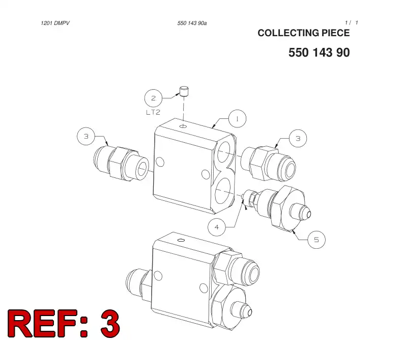 81799129 817 991 29 STRAIGHT THREAD CONNECTOR - Sandvik Technical Drawing