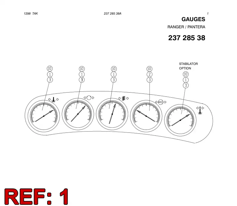 81816349 818 163 49 PRESSURE GAUGE - Sandvik Technical Drawing