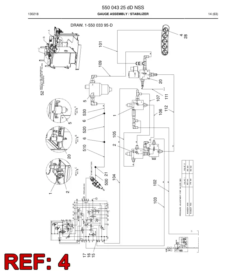 81816349a 818 163 49a Gauge, Pressure - Sandvik Technical Drawing