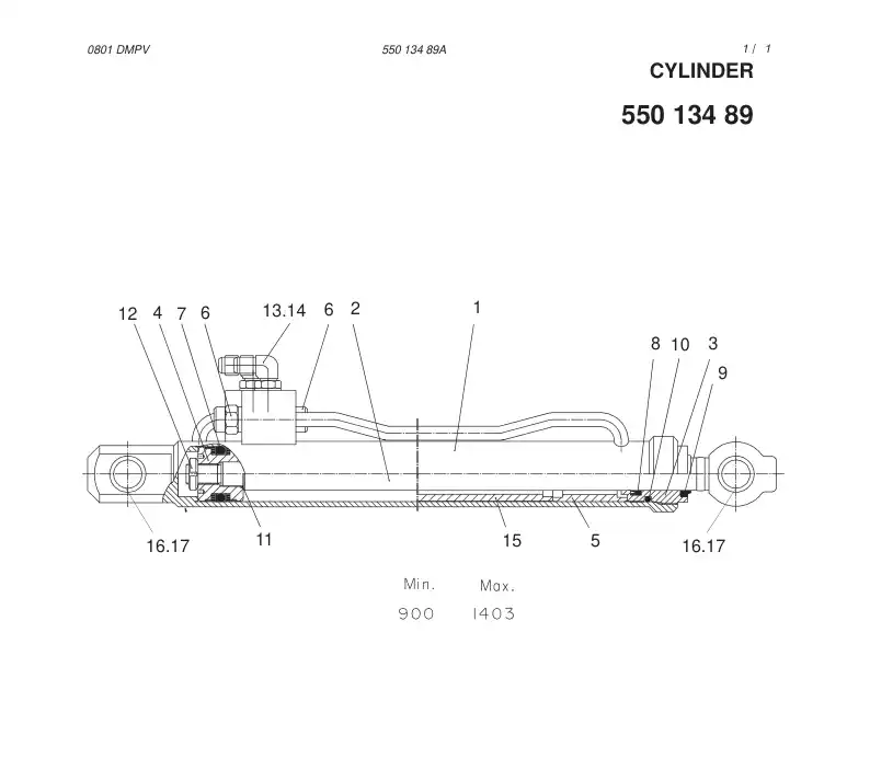 81861749 818 617 49 SEAL KIT - Sandvik Technical Drawing