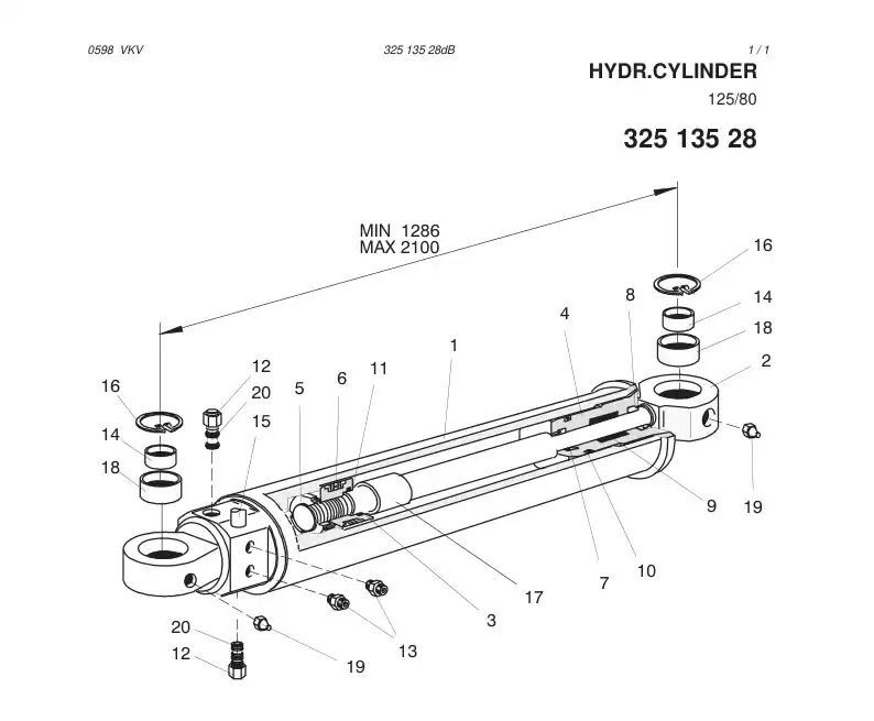 81875559 818 755 59 Seal kit - Sandvik Technical Drawing