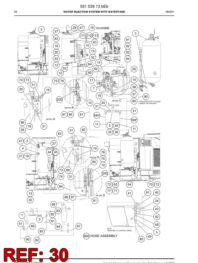 81881009a 818 810 09a Valve, Ball - Sandvik Technical Drawing