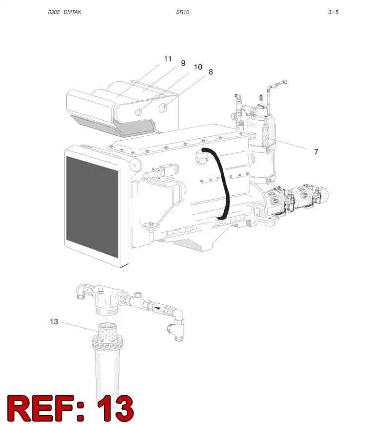 81893749 818 937 49 FILTER CARTRIDGE - Sandvik Technical Drawing