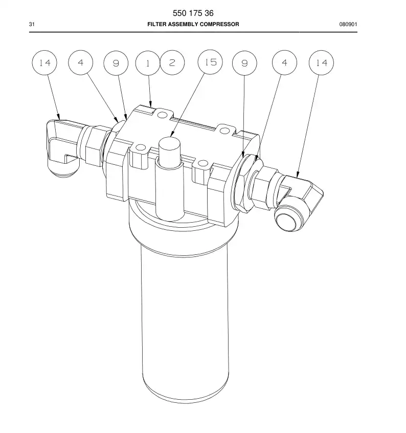 818 937 49a Filter element - drawing