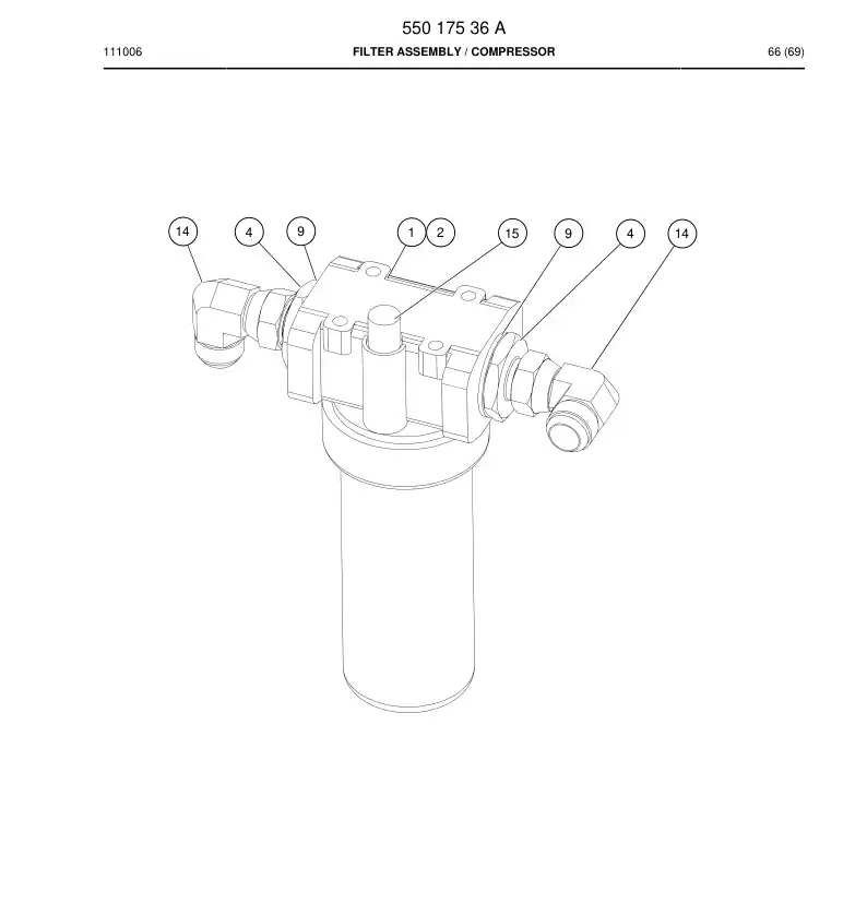 81893749b 818 937 49b Element, Filter - Sandvik Technical Drawing