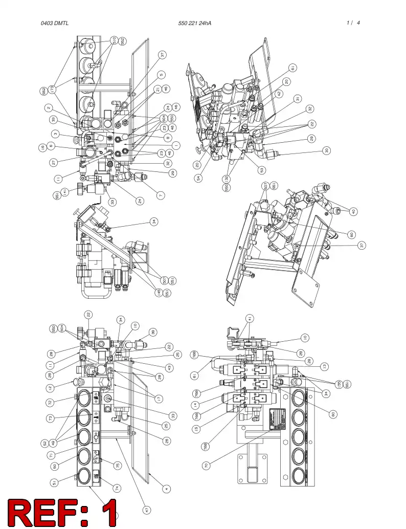 81902269 819 022 69 Manifold Body, Valve - Sandvik Technical Drawing