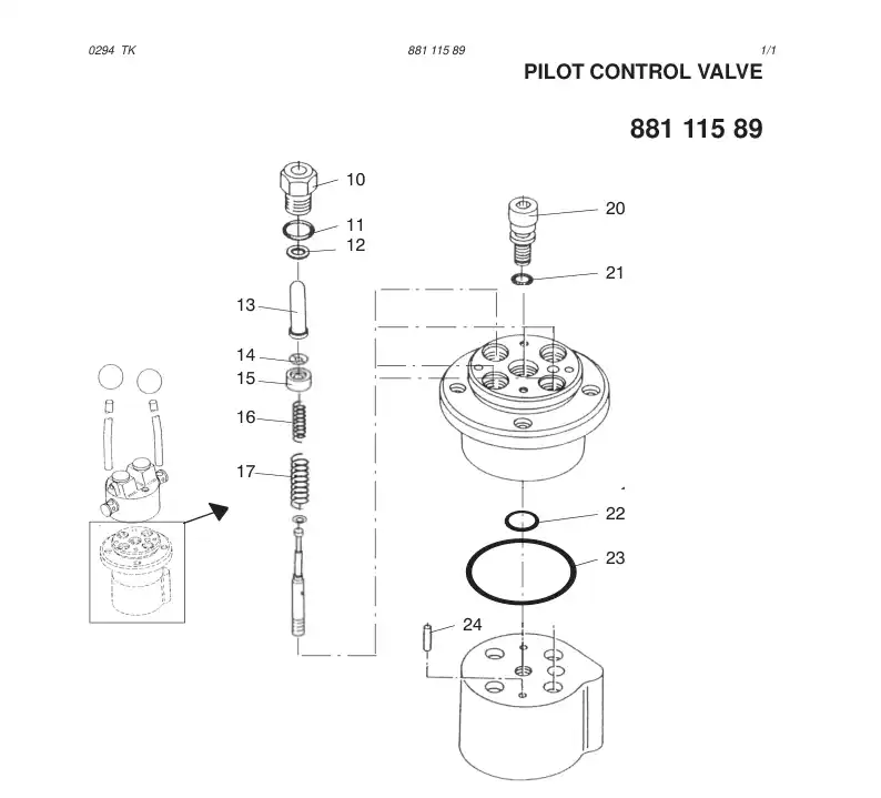 81903429 819 034 29 SEAL KIT - Sandvik Technical Drawing