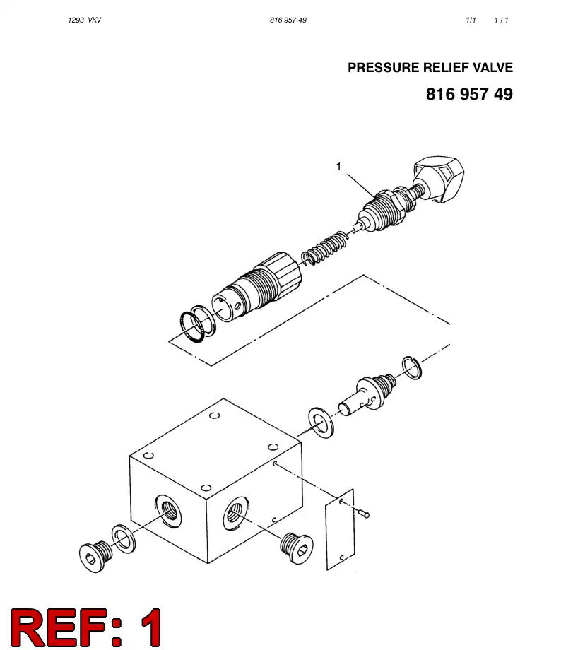 81903709 819 037 09 CARTRIDGE ASSEMBLY - Sandvik Technical Drawing