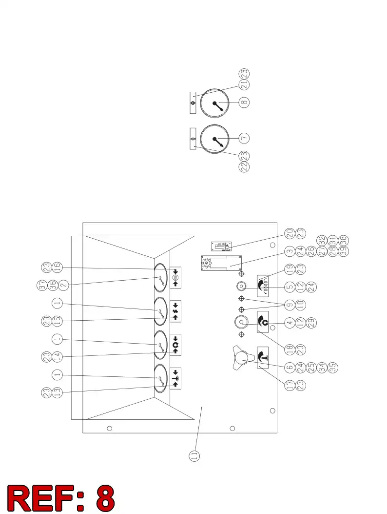 81906209 819 062 09 TEMPERATURE GAUGE - Sandvik Technical Drawing