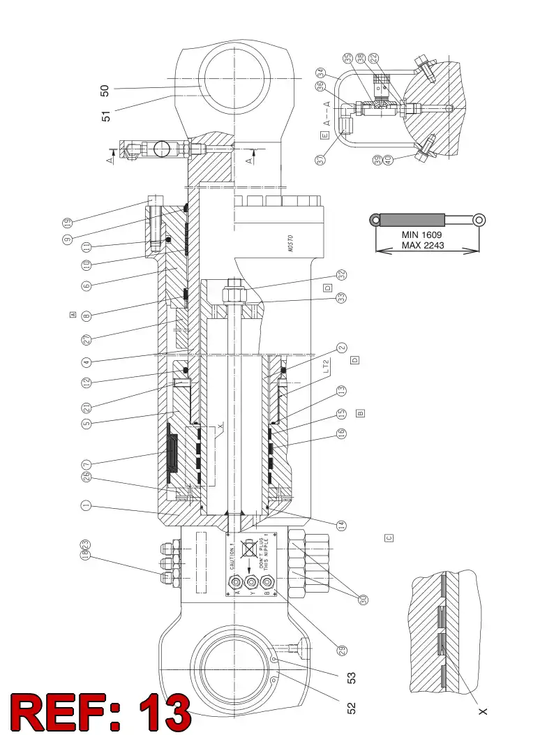 81911439 819 114 39 O-RING 88,0-3,0 - Sandvik Technical Drawing