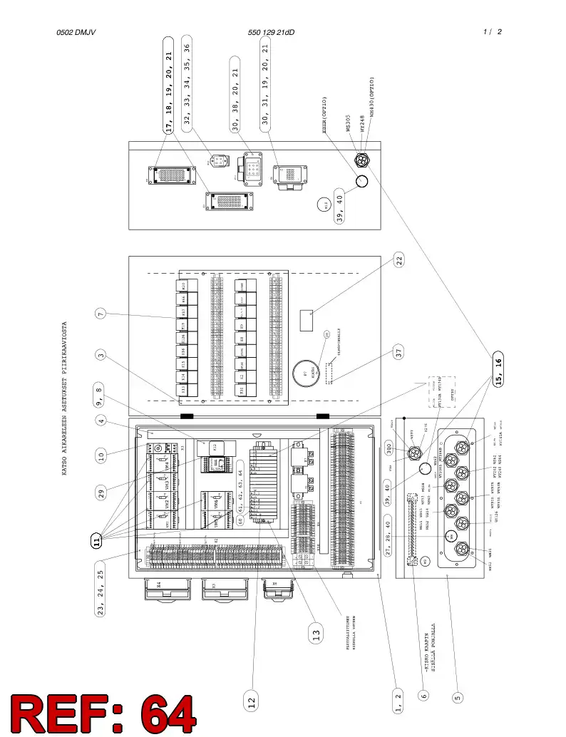 81913049 819 130 49 JUMPER BAR - Sandvik Technical Drawing