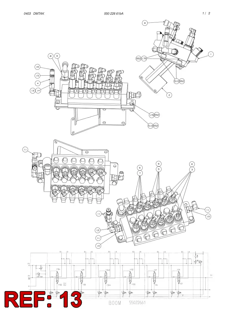 81926259 819 262 59 ADAPTER (HYDRAULIC) - Sandvik Technical Drawing