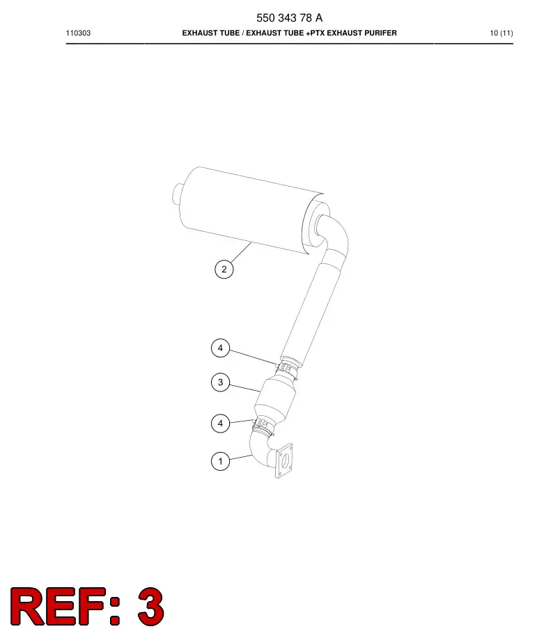 81948769b 819 487 69b Purifier, Exhaust - Sandvik Technical Drawing