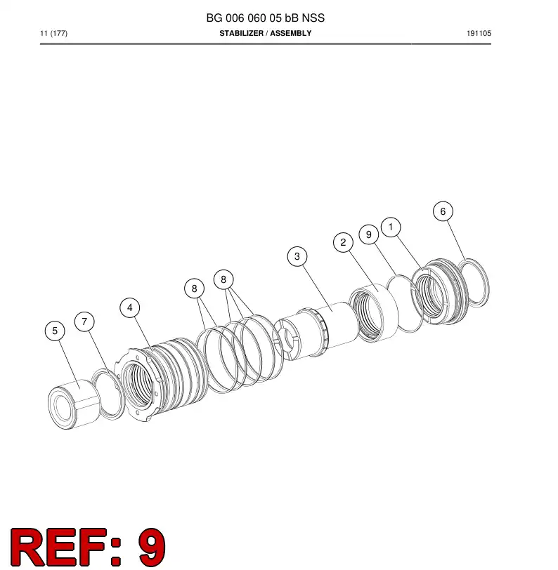 81953189 819 531 89 O-Ring - Sandvik Technical Drawing