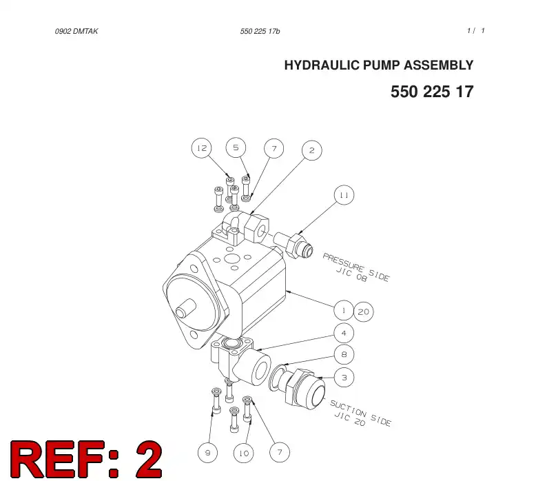 81964409 819 644 09 FLANGE FITTING - Sandvik Technical Drawing