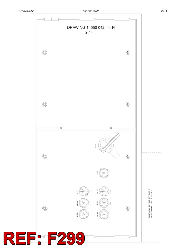 81987359 819 873 59 Circuit Breaker, Protective, Motor - Sandvik Technical Drawing