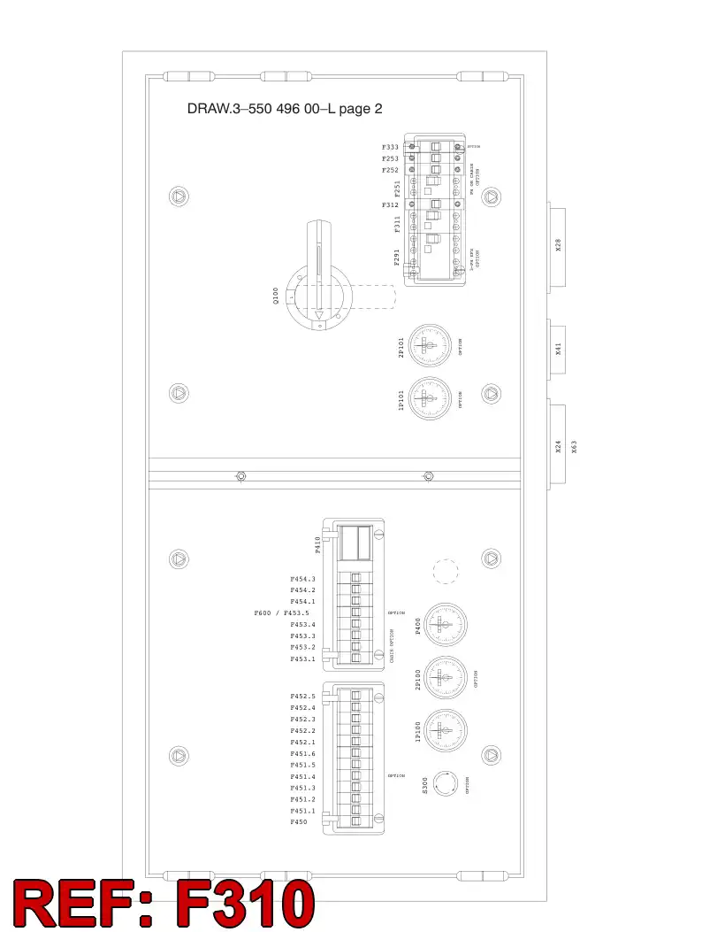 81989379 819 893 79 MOTOR PROTECT. CIRCUIT BREAKER 2 5,3...8 A - Sandvik Technical Drawing