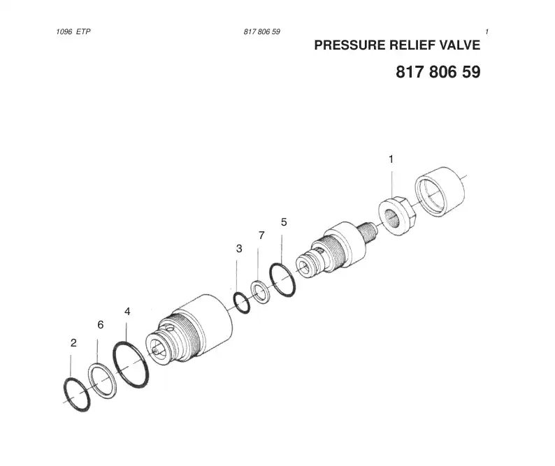 81995109 819 951 09 SEAL KIT - Sandvik Technical Drawing